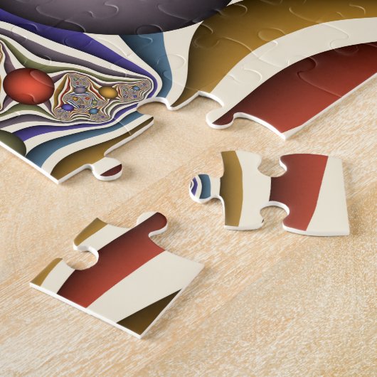 Fliegen nach oben, farbenfrohe moderne Kunst des A Puzzle (Seite)