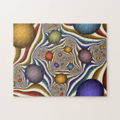 Fliegen nach oben, farbenfrohe moderne Kunst des A Puzzle (Horizontal)