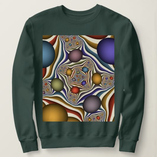 Fliegen nach oben, farbenfrohe moderne Kunst des A Sweatshirt (Design vorne)