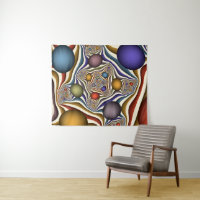 Fliegen nach oben, farbenfrohe moderne Kunst des A