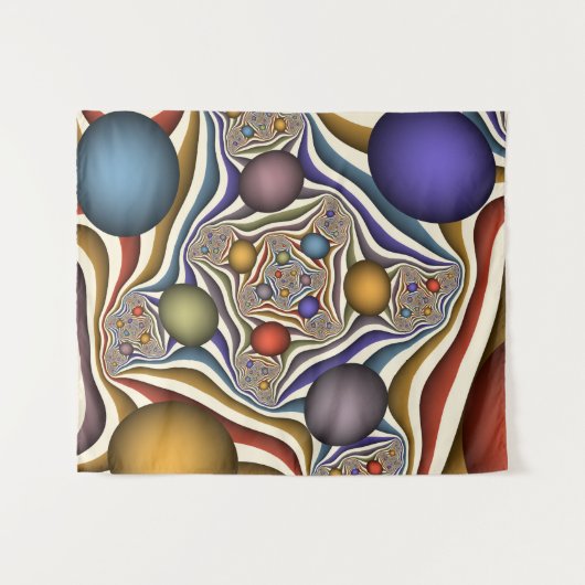 Fliegen nach oben, farbenfrohe moderne Kunst des A Wandteppich (Vorderseite (Horizontal))