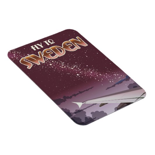 Fliegen nach Schweden Magnet (Rechte Seite)