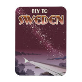 Fliegen nach Schweden Magnet (Vertikal)