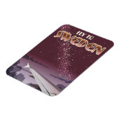 Fliegen nach Schweden Magnet (Linke Seite)