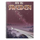 Fliegen nach Schweden Notizblock (Vorderseite)