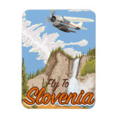 Fliegen nach Slowenien Magnet (Vertikal)