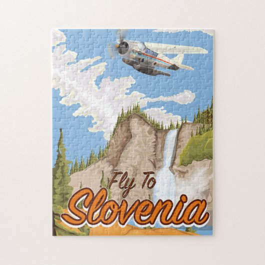 Fliegen nach Slowenien Puzzle (Vertikal)
