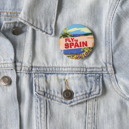 Fliegen nach Spanien Button (Beispiel)