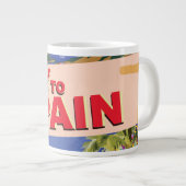 Fliegen nach Spanien Jumbo-Tasse (Vorderseite Rechts)