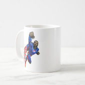 Fliegen Obama Kaffeetasse (Vorderseite Links)