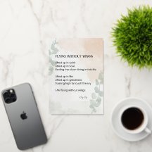 Fliegen ohne Flügel Gedicht Gedichte geschrieben W