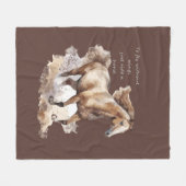 Fliegen ohne Flügel, nur Pferd fahren Fleecedecke (Vorderseite (Horizontal))