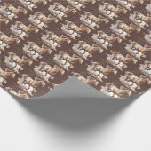 Fliegen ohne Flügel, nur Pferd fahren Geschenkpapier (Ecke)