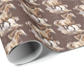 Fliegen ohne Flügel, nur Pferd fahren Geschenkpapier (Rolleneckpunkt)