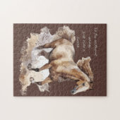 Fliegen ohne Flügel, nur Pferd fahren Puzzle (Horizontal)