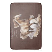 Fliegen ohne Flügel - Reiten mit Pferdegewohnheite Badematte (Vorderseite Vertikal)