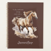 Fliegen ohne Flügel - Reiten mit Pferdegewohnheite Planer (Vorderseite)