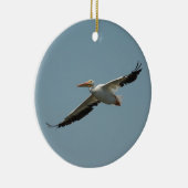 Fliegen-Pelikan 8 Keramik Ornament (Rechts)