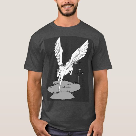 Fliegen-Pferdedunkelheits-T-Shirt T-Shirt (Vorderseite)