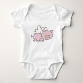 Fliegen Piggy Baby Strampler (Vorderseite)