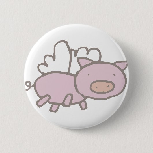 Fliegen Piggy Button (Vorderseite)