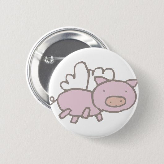 Fliegen Piggy Button (Vorne & Hinten)