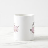 Fliegen Piggy Kaffeetasse (Mittel)