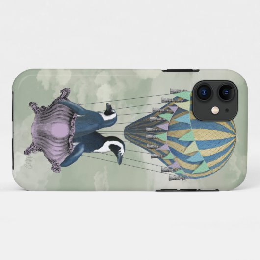 Fliegen-Pinguine 2 Case-Mate iPhone Hülle (Rückseite (Horizontal))