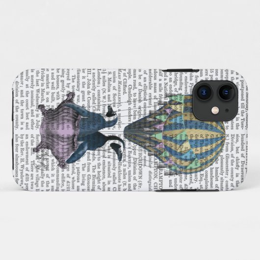 Fliegen-Pinguine Case-Mate iPhone Hülle (Rückseite (Horizontal))