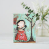 Fliegen Postkarte (Stehend Vorderseite)