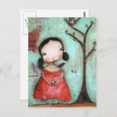 Fliegen Postkarte (Vorne/Hinten)