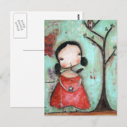 Fliegen Postkarte (Vorne/Hinten)