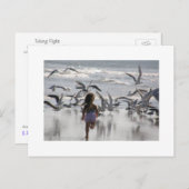 Fliegen Postkarte (Vorne/Hinten)