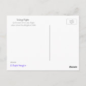 Fliegen Postkarte (Rückseite)