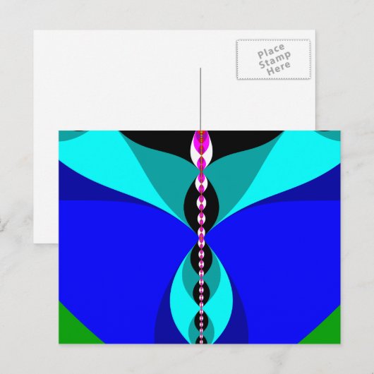 Fliegen Postkarte (Vorne/Hinten)