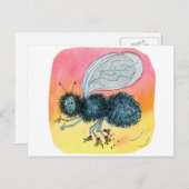 Fliegen Postkarte (Vorne/Hinten)