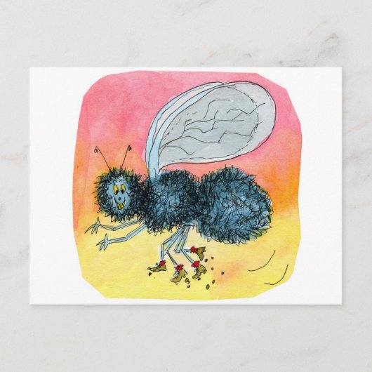 Fliegen Postkarte (Vorderseite)