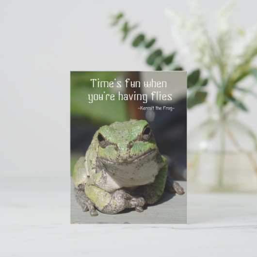 Fliegen Postkarte (Stehend Vorderseite)