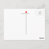 Fliegen Postkarte (Rückseite)