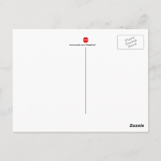 Fliegen Postkarte (Rückseite)