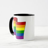 Fliegen-Regenbogen-Stolz-Tasse Tasse (Vorderseite Links)