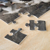 Fliegen-Schnee-Gänse Puzzle (Seite)