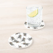 Fliegen-Schwarm Getränkeuntersetzer (Seite)