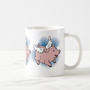 Fliegen-Schwein Kaffeetasse