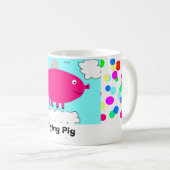 Fliegen-Schwein Kaffeetasse (VorderseiteRechts)