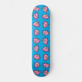 Fliegen-Schwein-Muster-Skateboard Skateboard (Vorderseite)