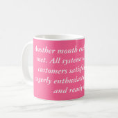 Fliegen-Schwein-Tasse Kaffeetasse (Vorderseite Links)