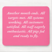 Fliegen-Schweine mousemat Mousepad (Vorne)