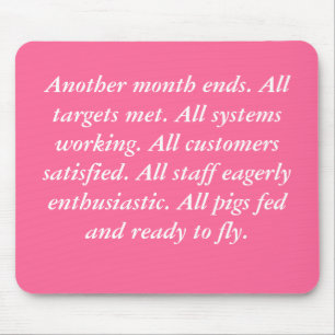 Fliegen-Schweine mousemat Mousepad