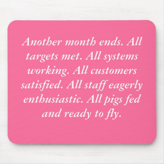 Fliegen-Schweine mousemat Mousepad (Vorne)